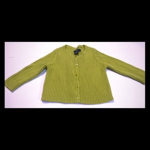 EUC Gap 6-12M Chartreuse Ribbed Sweater